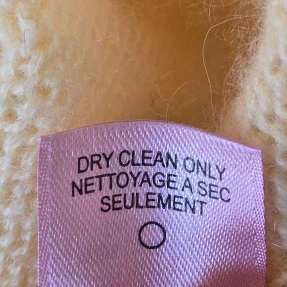 Calypso St. Barth Womens Yellow Cashmere V Neck Pullover Sweater Size Medium - Picture 8 of 11